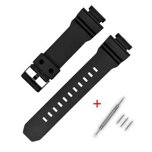Купити Ремінець для годинника Casio G-Shock GD-X6900 Black BK полімерний чорний, довжина 21.6 см