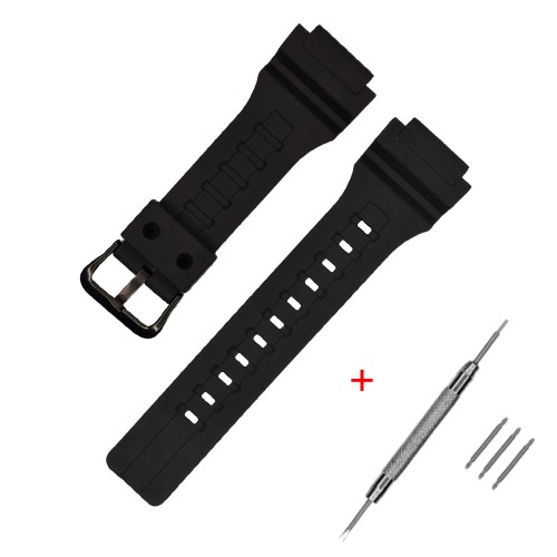 Купити Ремінець Casio AE-1400 Black BK полімерний чорний для годинників MCW-200H та AE-1400