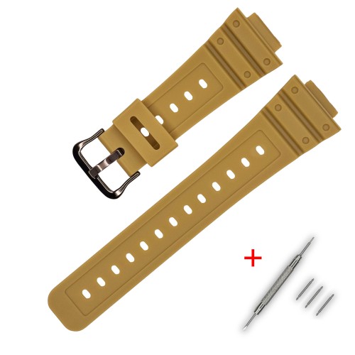Купити Ремінець Casio accessories для G-Shock DW-5600 B Beige BK полімерний бежевий (1051-1012)