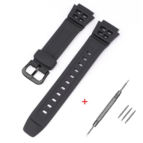 Купити Ремінець для Casio AE-1000W Pro Black BK полімерний чорний (1051-1044)