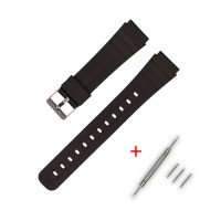 Ремінець для Casio G-Shock C-type 18mm Black SI полімерний чорний 1051-0885