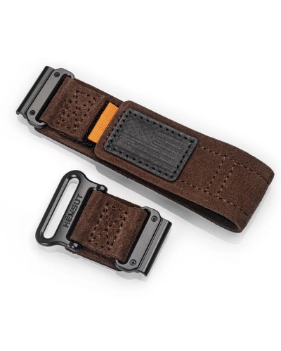 Купить Ремінець для годинника Hemsut HGA143 Suede Leather Garmin Brown 22 mm