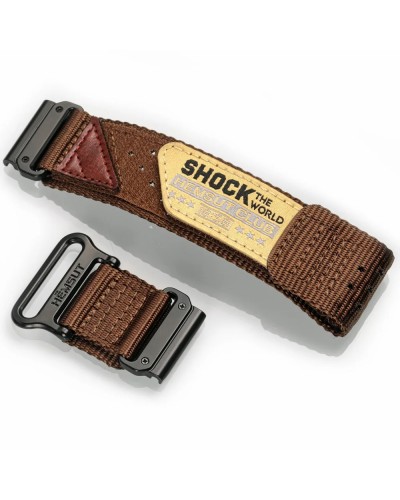 Купити Ремінець для годинника Hemsut HGA142 Shock the world Garmin Brown 22 mm