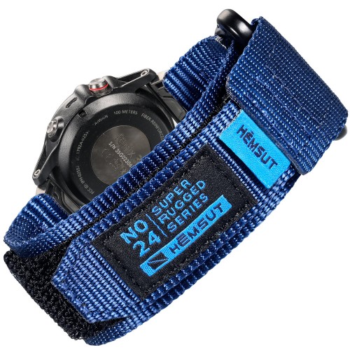 Купити Ремінець Hemsut HS121 Super Strong Nylon Blue 20 mm для Garmin та інших годинників