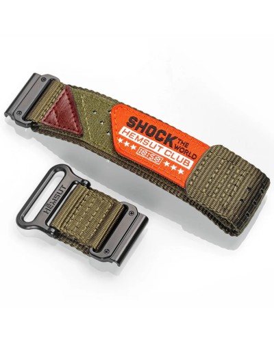 Купить Ремінець для годинника Hemsut HGA142 Shock the world Garmin Green 26 mm