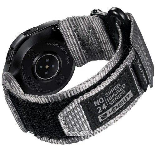 Купити Ремінець Hemsut HGA121 Super Strong Nylon Grey 22 mm нейлоновий сірий для годинника