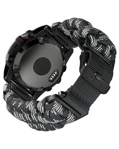 Купити Ремінець для годинника Hemsut HGA145 Rugged Paracord Camo Grey Garmin 22 mm