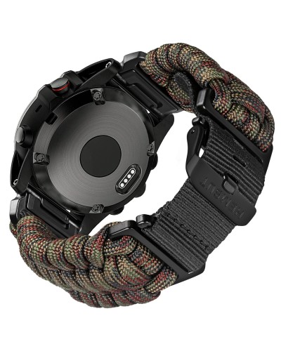 Купить Ремінець для годинника Hemsut HGA145 Rugged Paracord Military Garmin 22 mm