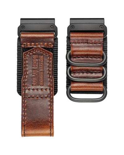 Купить Ремінець для годинника Hemsut HGA137 Mens leather Garmin Whisky 22 mm