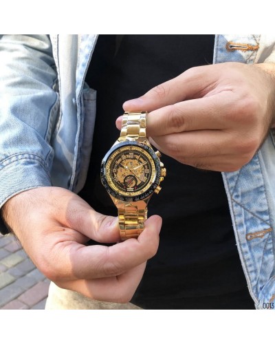 Купити Winner 8067 Gold-Black-Black Red Cristal