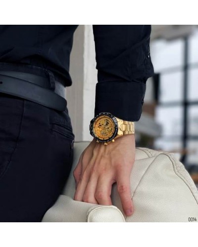 Купити Winner 8067 Gold-Black-Gold Red Cristal