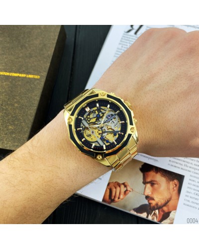 Купити Forsining 8130 Gold-Black