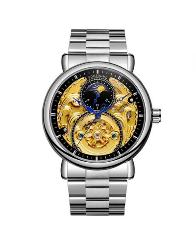 Купить Forsining 8177 Silver-Gold