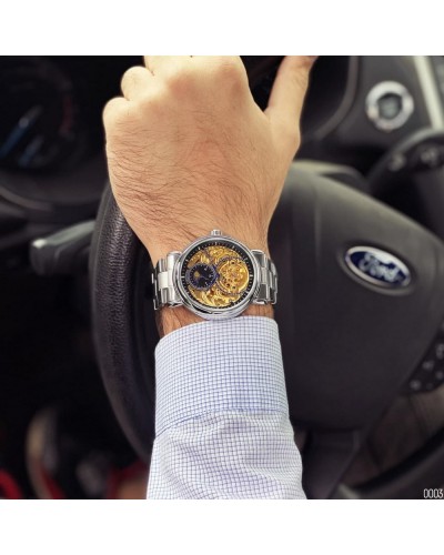 Купить Forsining 8177 Silver-Gold