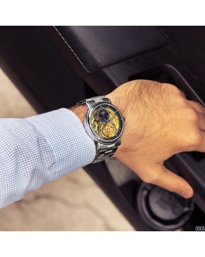 Купить Forsining 8177 Silver-Gold