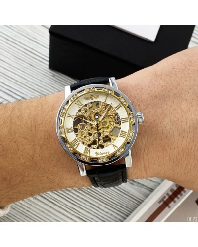 Купити Winner 8012 Diamonds Automatic Black-Silver-Gold-White