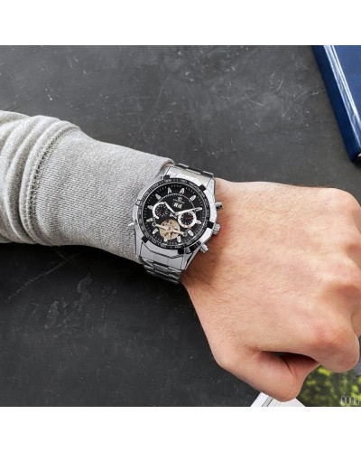 Купити Forsining 340 Silver-Black