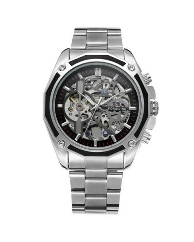 Купити Forsining 8130 Silver-Black