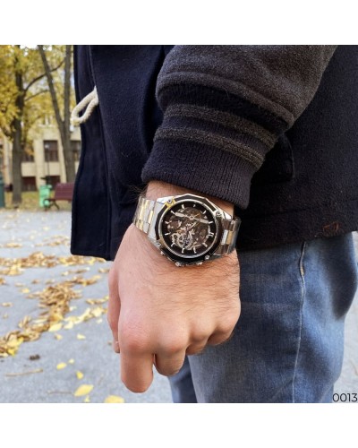 Купити Forsining 8130 Silver-Black