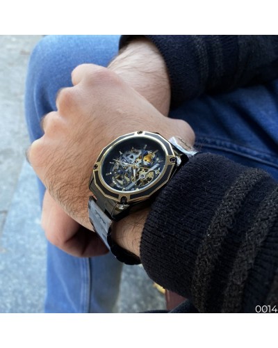 Купити Forsining 8130 Black-Gold-Black