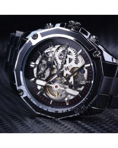 Купити Forsining 8130 Black-Silver