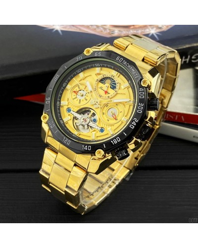 Купити Forsining 6913 Gold-Black-Gold