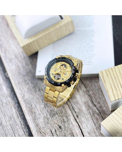 Купити Forsining 6913 Gold-Black-Gold