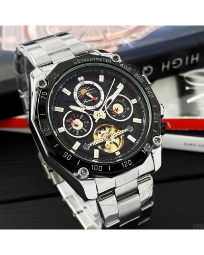 Купити Forsining 6913 Silver-Black
