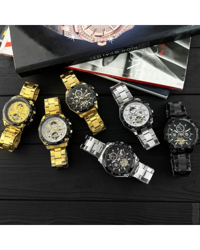Купити Forsining 6913 Silver-Black