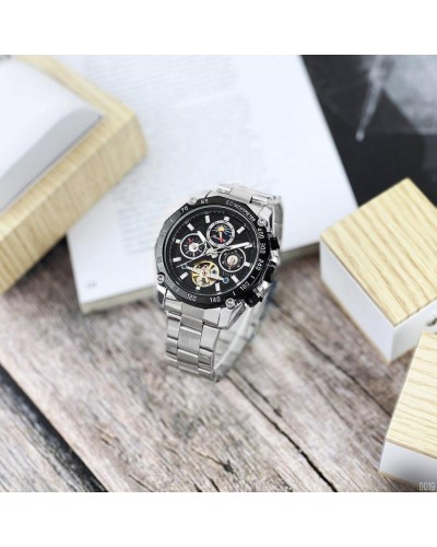 Купити Forsining 6913 Silver-Black