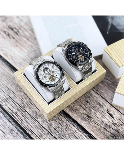 Купити Forsining 6913 Silver-White-Black