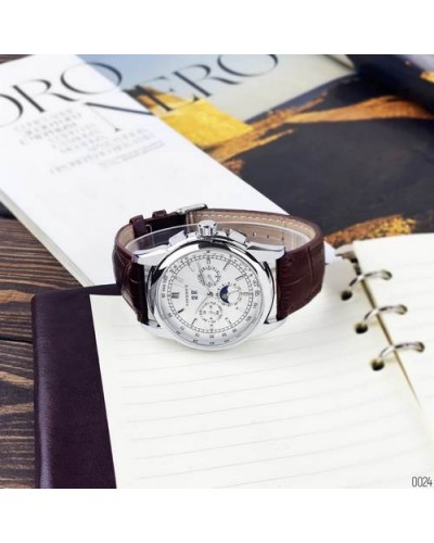 Купити Forsining 319 Brown-Silver-White