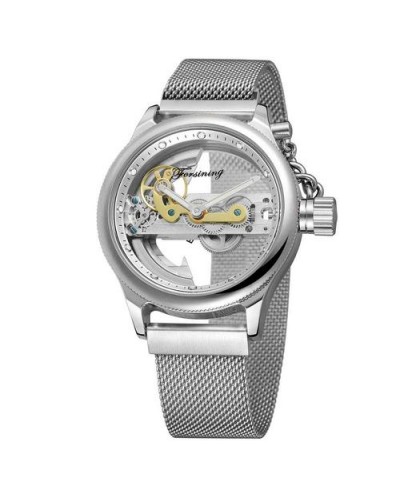 Купити Forsining 9418 All Silver Diamonds