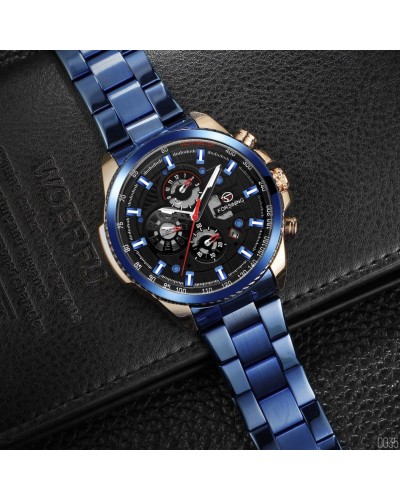 Купить Forsining 6909 Blue-Cuprum-Black