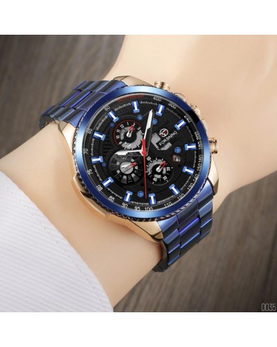 Купить Forsining 6909 Blue-Cuprum-Black