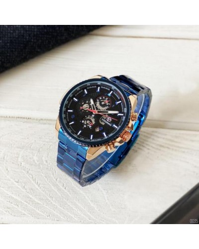 Купить Forsining 6909 Blue-Cuprum-Black