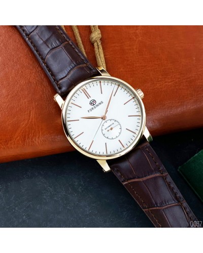 Купить Forsining 8214 Gold-White-Brown
