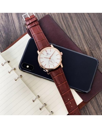 Купить Forsining 8214 Gold-White-Brown