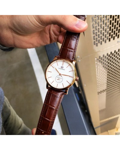 Купить Forsining 8214 Gold-White-Brown