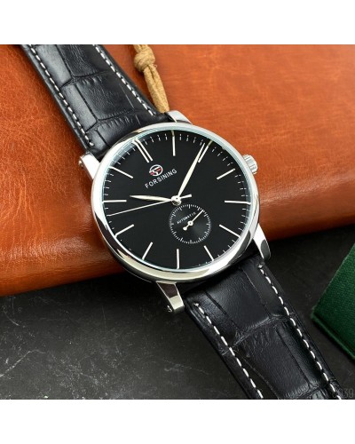 Купити Forsining 8214 Silver-Black