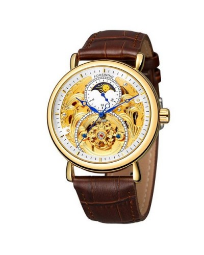 Купить Forsining 8177 Gold-Brown