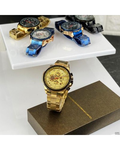 Купити Forsining 6909 Gold-Black-Gold