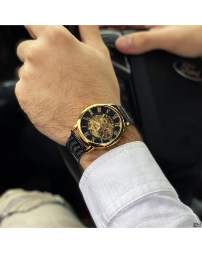 Купити Forsining 8099 Black-Gold-Black