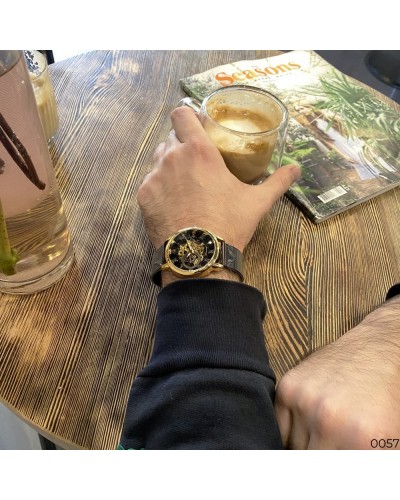 Купити Forsining 8099 Black-Gold-Black