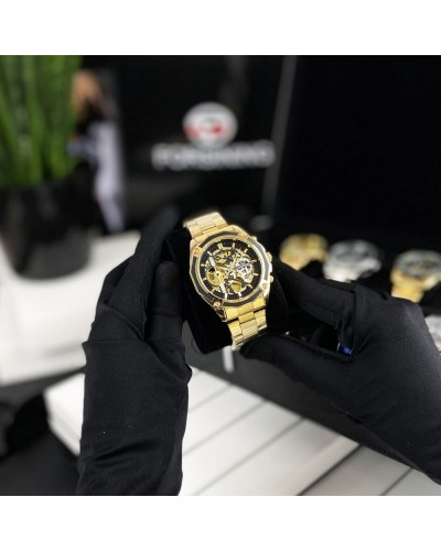 Купити Forsining 8042 Gold-Black