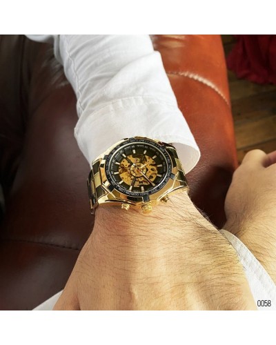 Купити Forsining 8042 Gold-Black