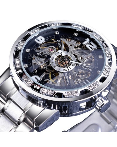 Купить Forsining 8209 Silver-Black