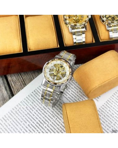 Купити Forsining 8209 Silver-Gold-White