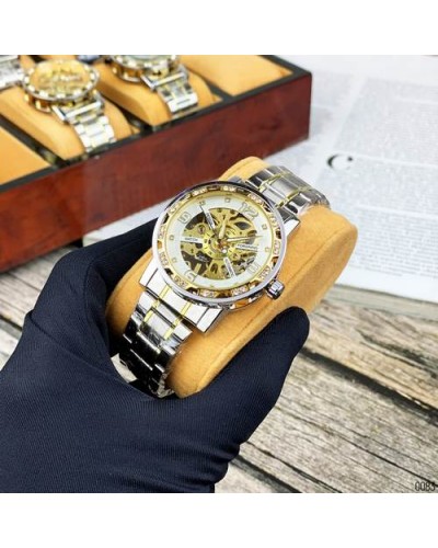 Купити Forsining 8209 Silver-Gold-White