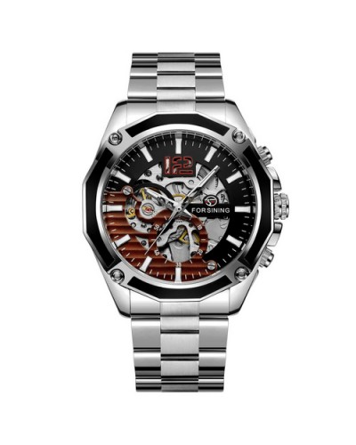 Купити Forsining 8207 Silver-Black